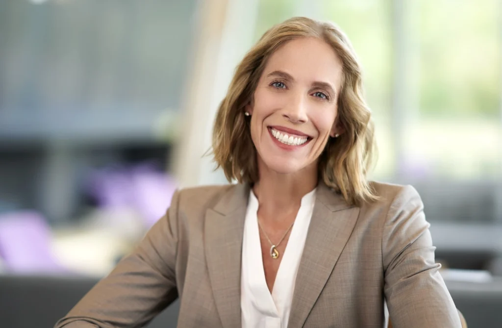 headshot of The Bar Method president Stephanie Schon